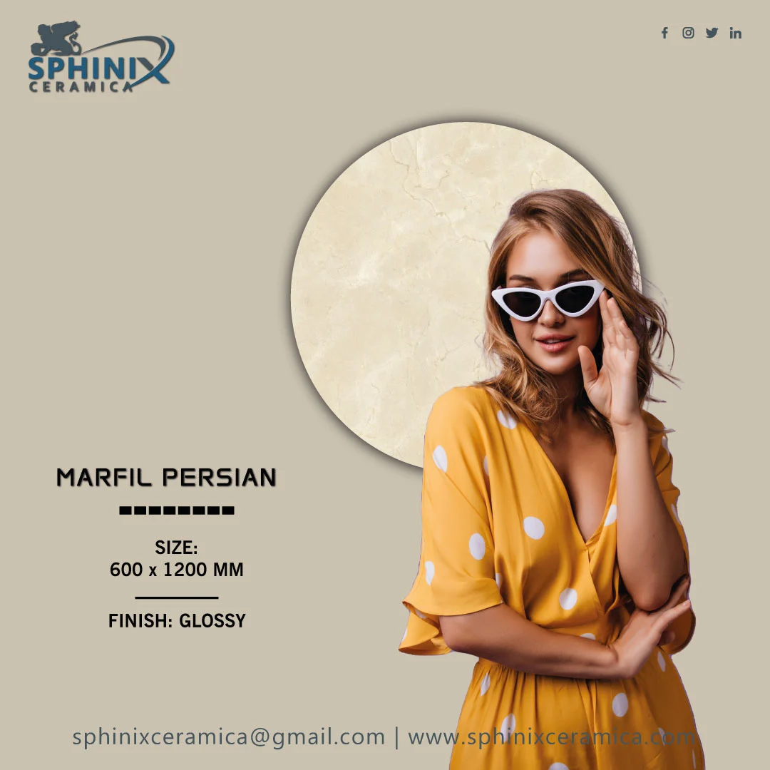 Marfil Persian 600 x 1200mm Tiles ,  Sphinix Ceramica 