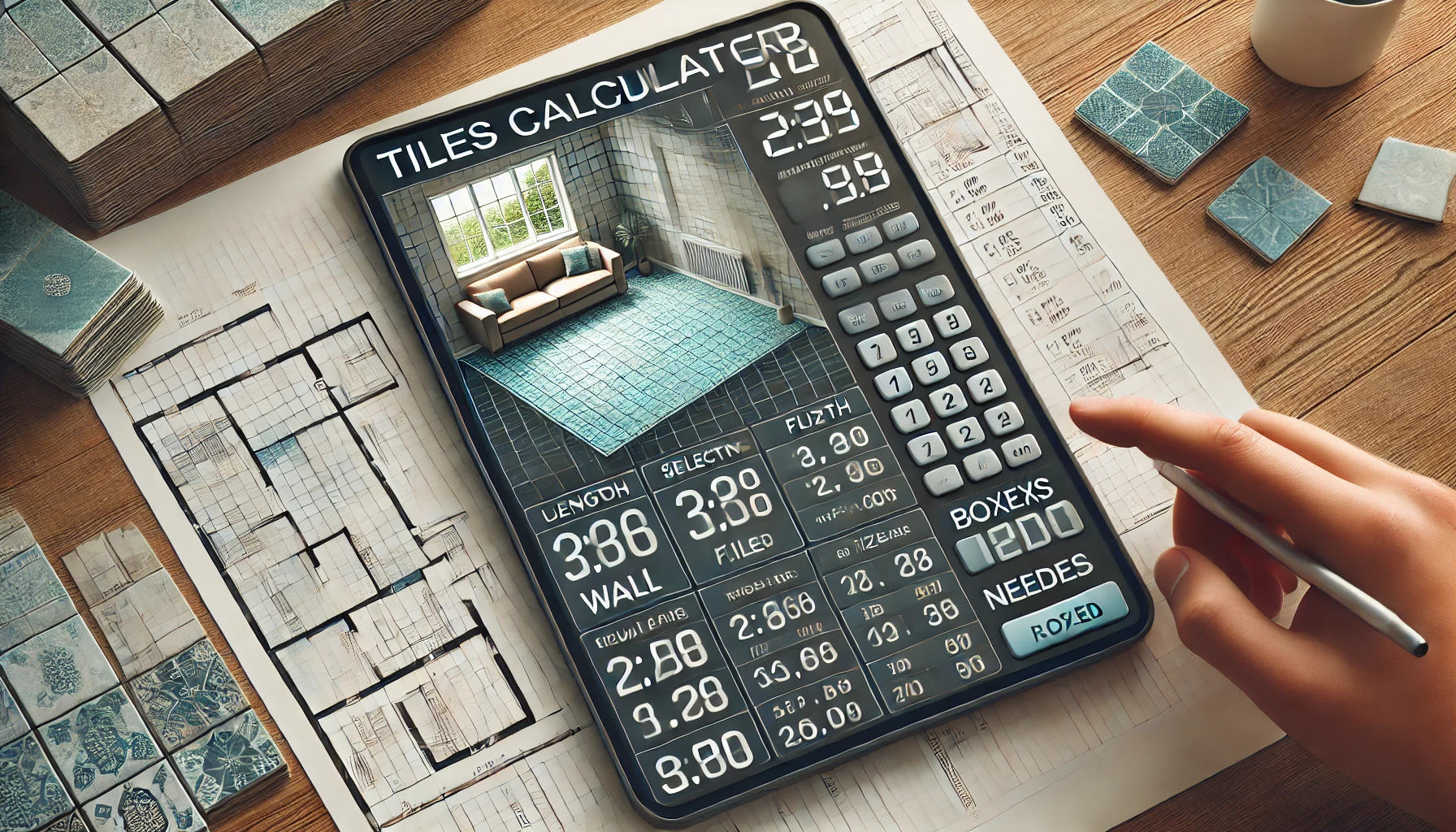 tile calculator, tiles calculator